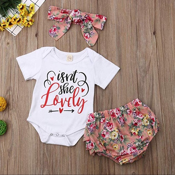 BOUTIQUE BABY GIRL OUTFIT 6-12 months NEW - Picture 6 of 7